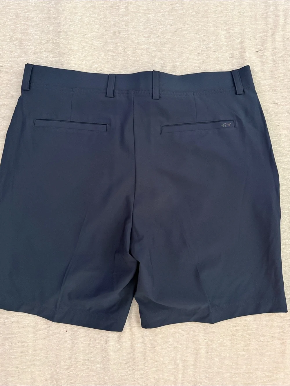 Greg Norman Collection Navy Flat-Front Performance Shorts